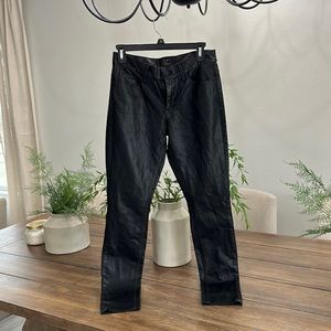 MOTHER + FREJA The Muse Hot Ticket Faux Leather Pants